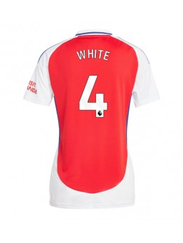 Billige Arsenal Ben White #4 Hjemmedrakt Dame 2024-25 Kortermet